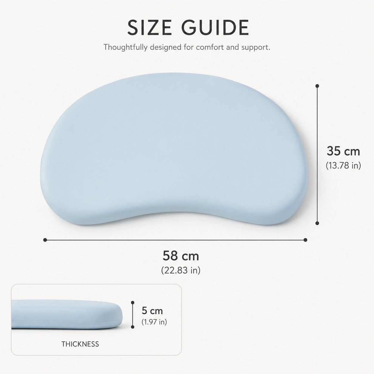 Baby Hug Memory Foam Infant Nap Support Pillow