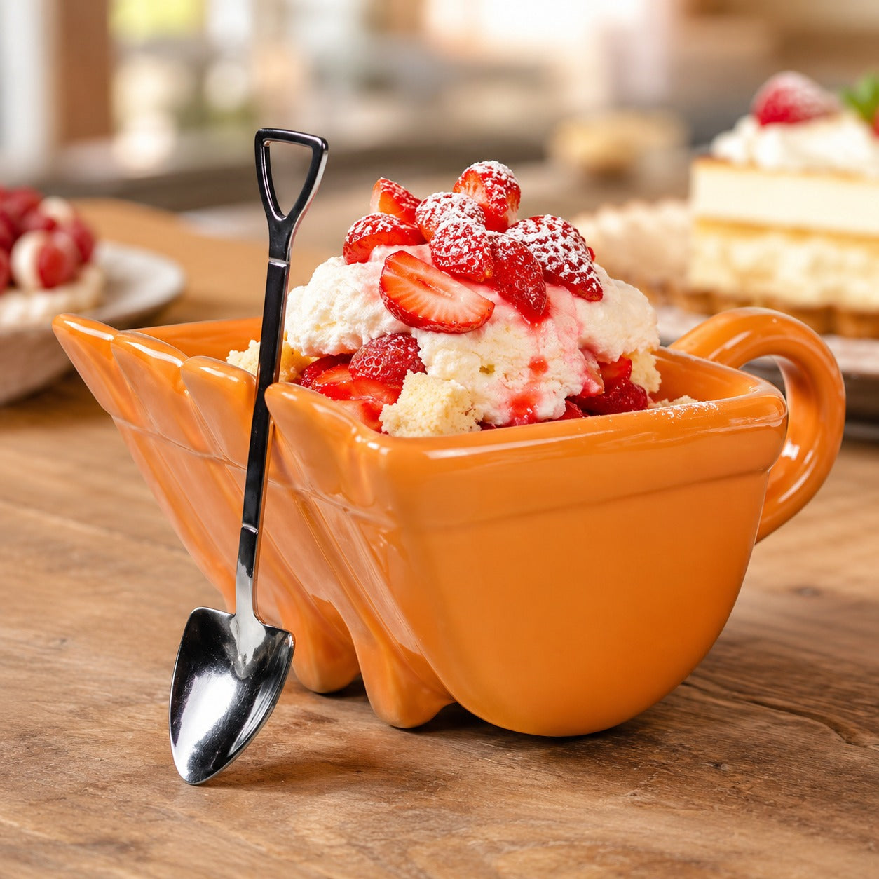 Mini Excavator Dessert Mug Set