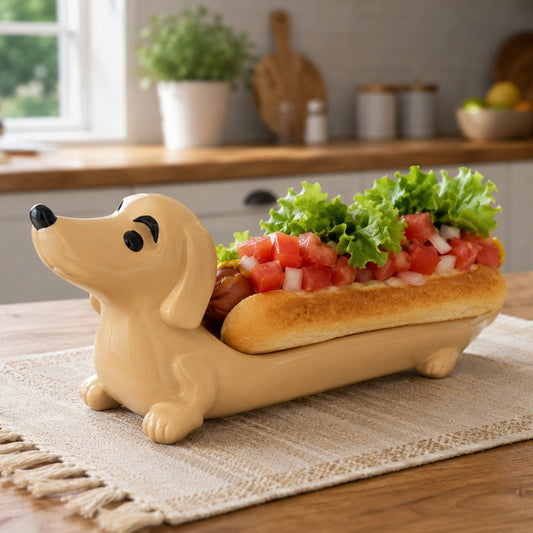 Dachshund Hot Dog Serving Plate