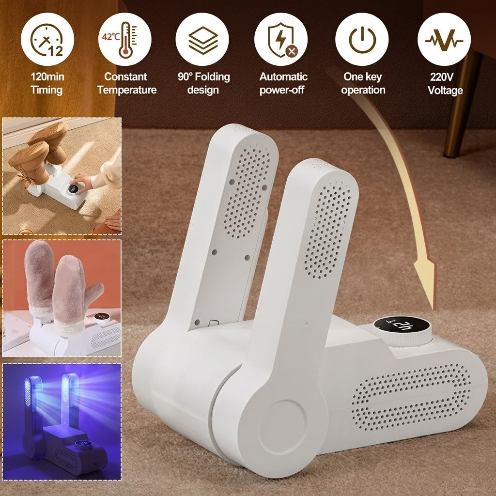 Boot & Go Quick-Heat Foldable Shoe Dryer