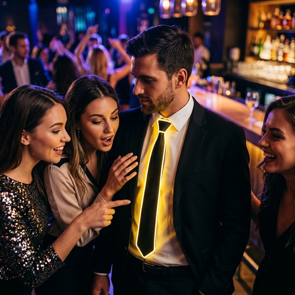 Neon Glow LED Party Tie