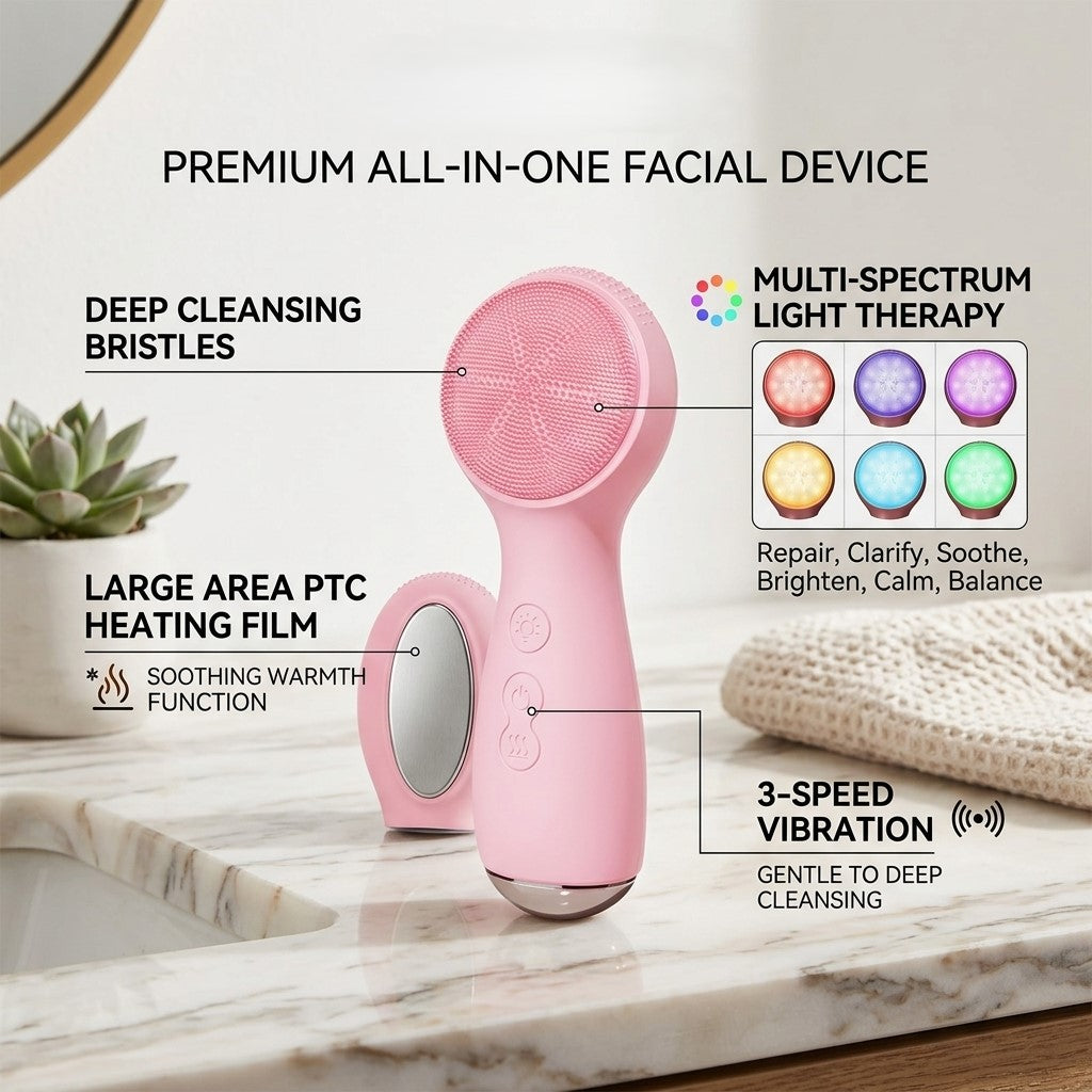 Japanese Colorful Face Cleansing Brush