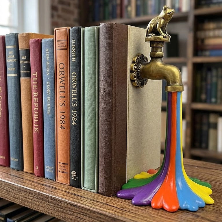 Flowing Rainbow Resin Statue Garden Decor