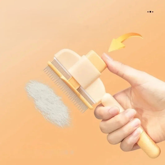Flea Removal Easy Self-Cleaning Pet Brush
