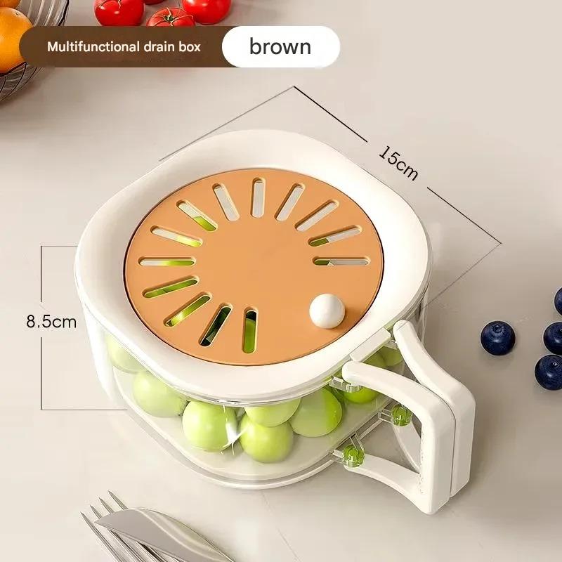 Dust-Proof Fruit Drainer Basket
