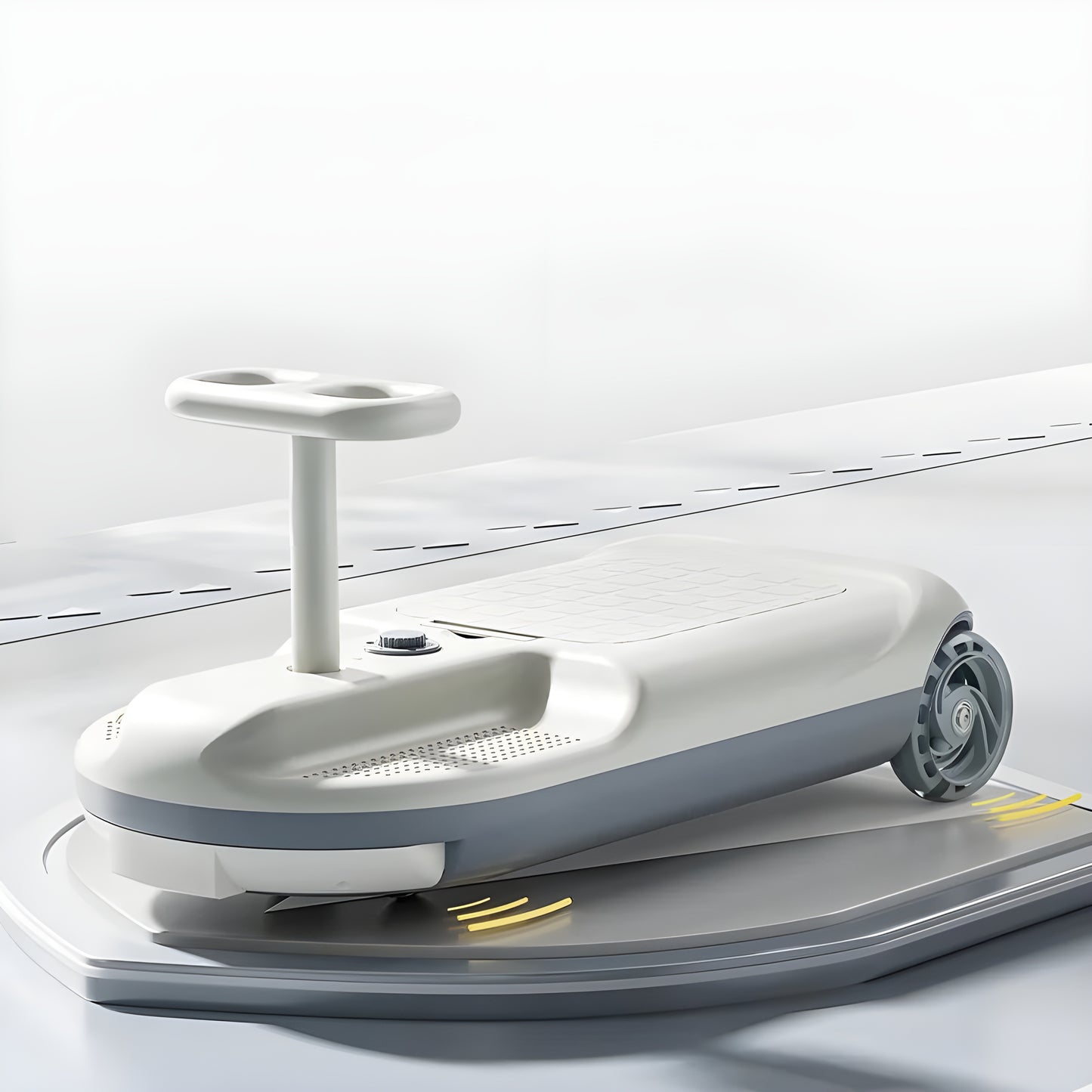 Anti-Rollover Built-in Mop Electric Cleaner