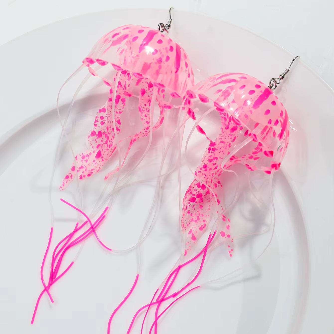 Dancing Jellyfish Long Tassel Earrings