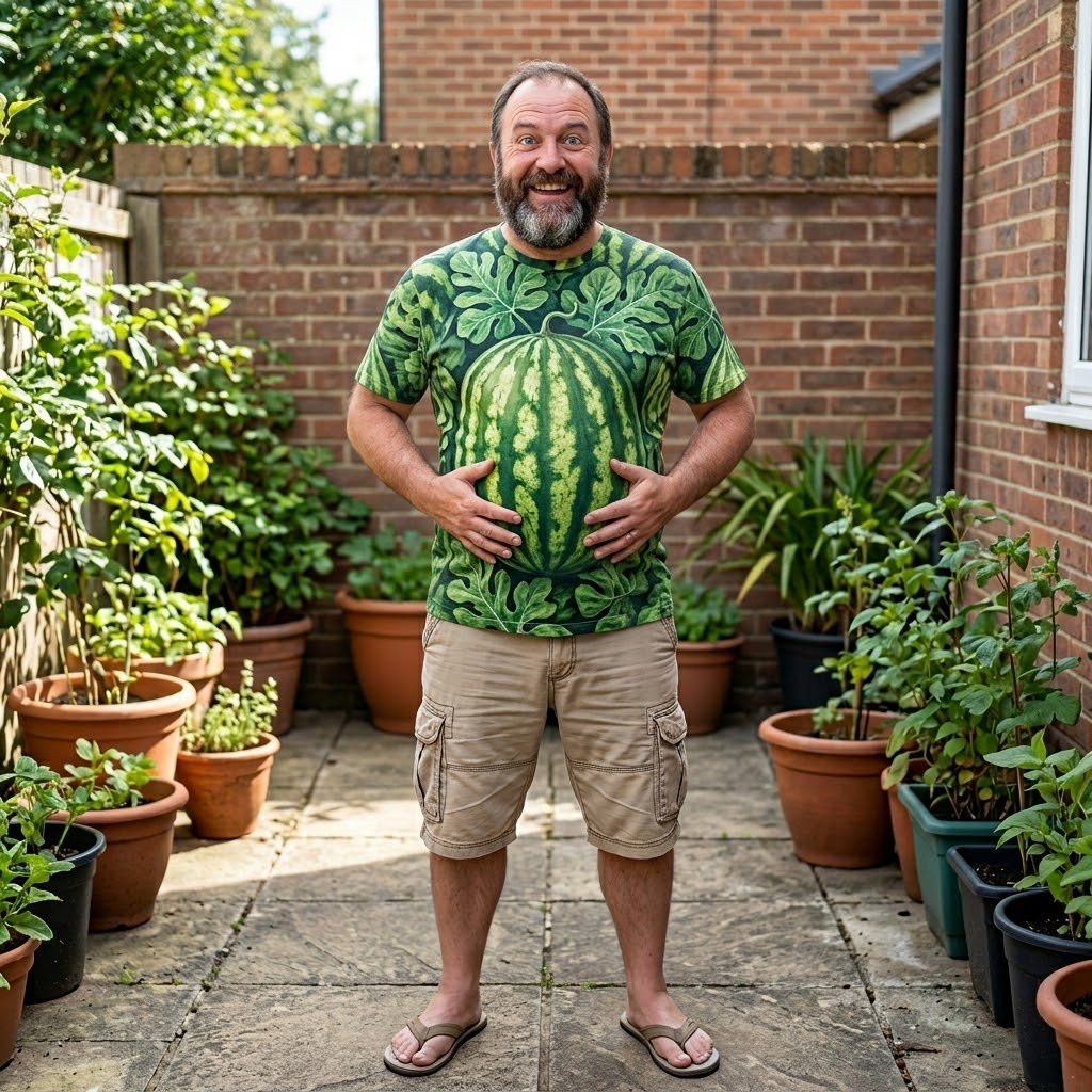 Watermelon Belly Summer T-Shirt