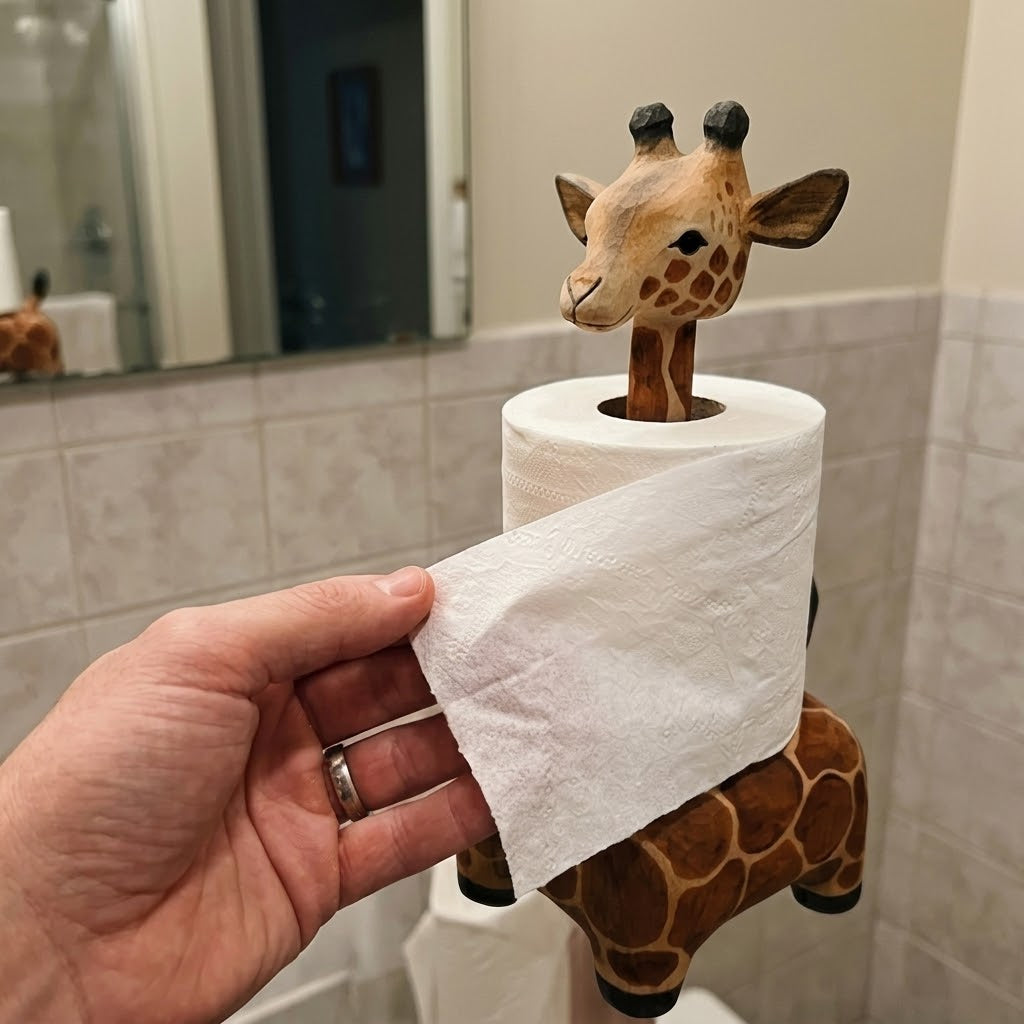 Happy Elephant Deer Toilet Paper Holder