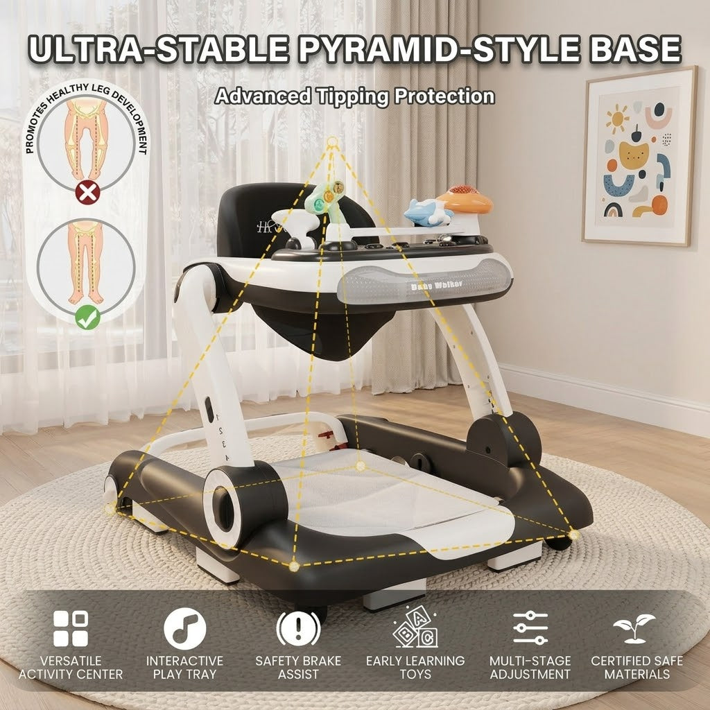 Multi Functional Anti Rollover Baby Walker