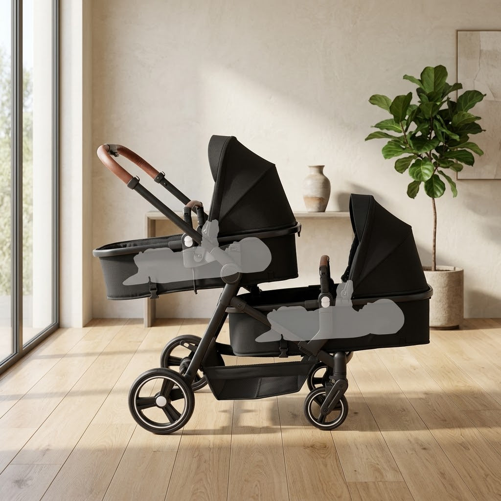 Lightweight Japanese Style Twin Baby Stroller