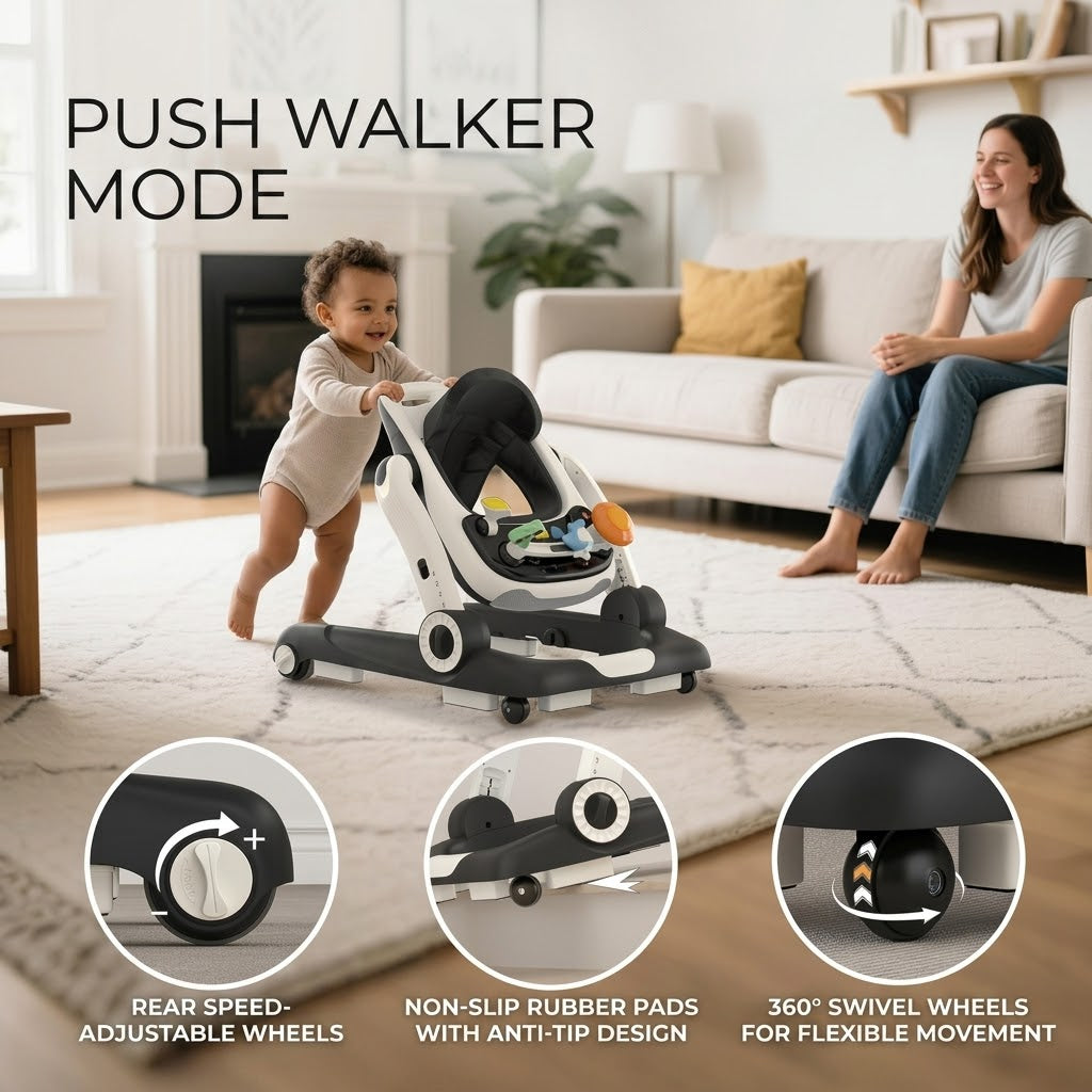 Multi Functional Anti Rollover Baby Walker