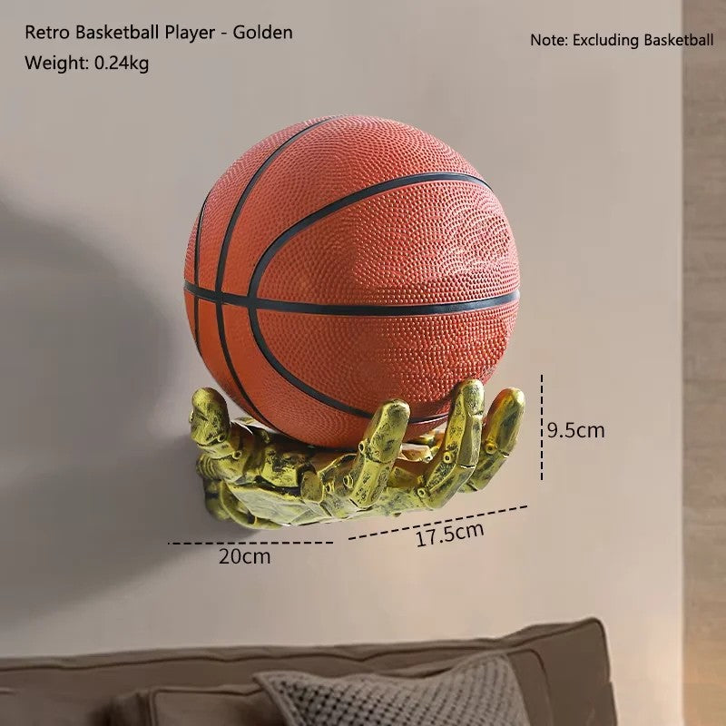 Robotic Hand Basketball Wall-Mounted Rack