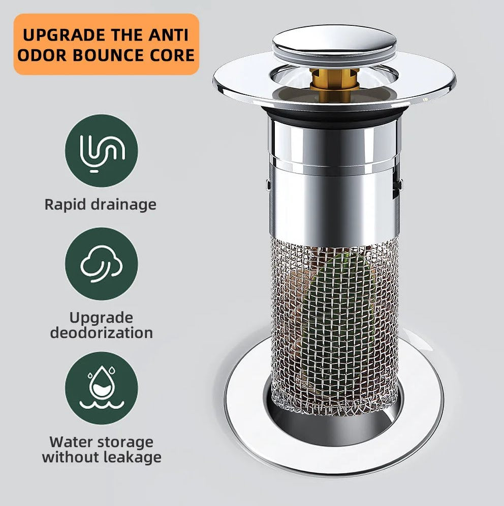 Pop-up Anti Clogging Drain Sink Strainer Filter
