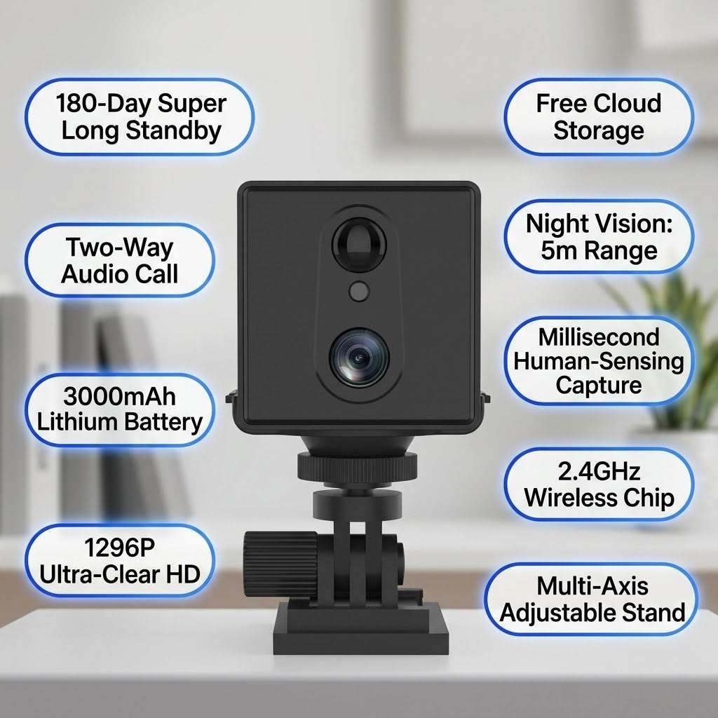 Wide Angle Wireless Mini Security Camera
