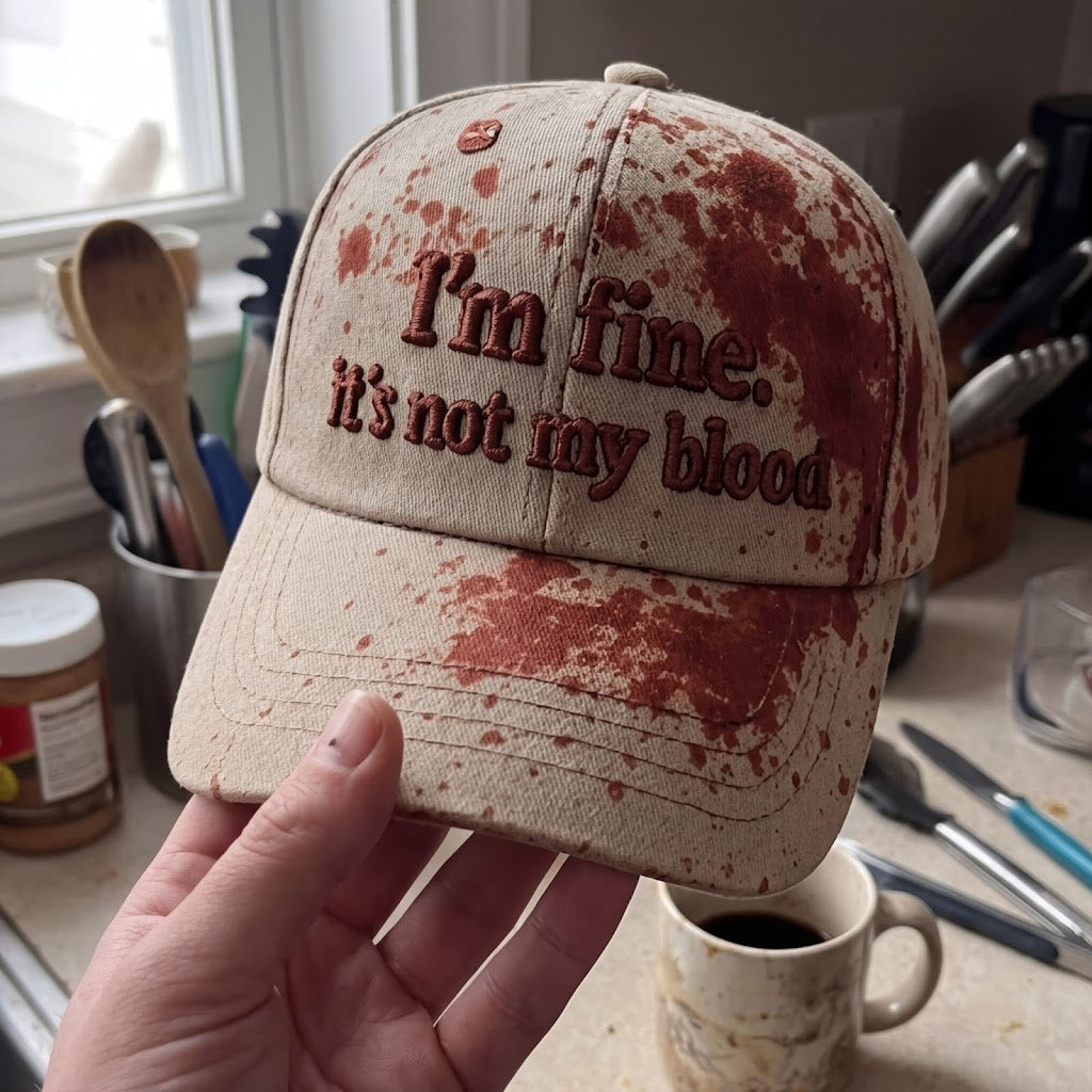 I'm Fine Not My Blood Funny Hat