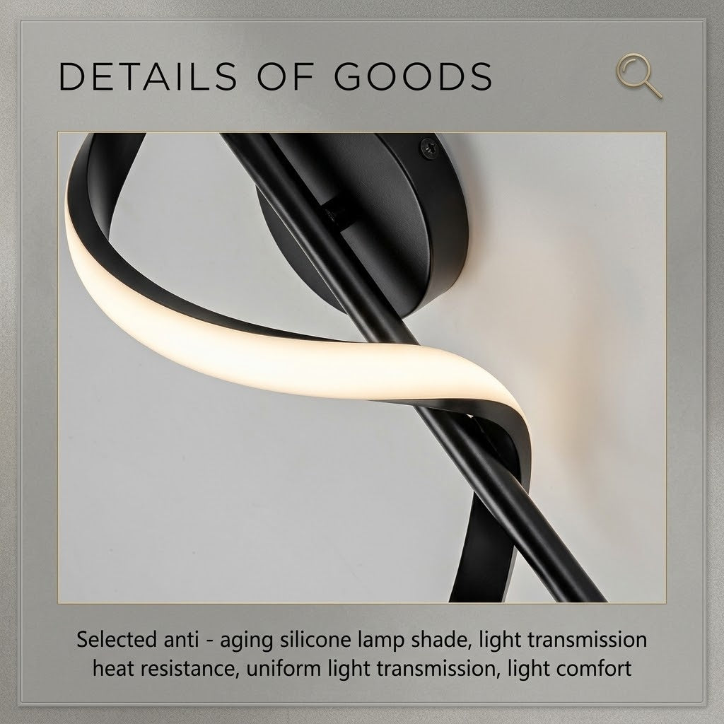 Spiral Minimal Ambient LED Wall Lamp