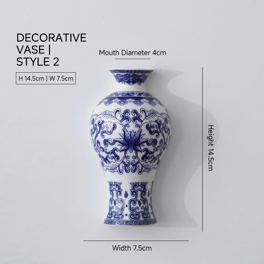 Vasello Blue Decorative Wall Mounted Vase