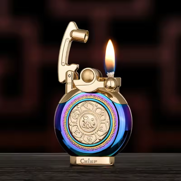 Mechanical Flip Top Kerosene Windproof Lighter