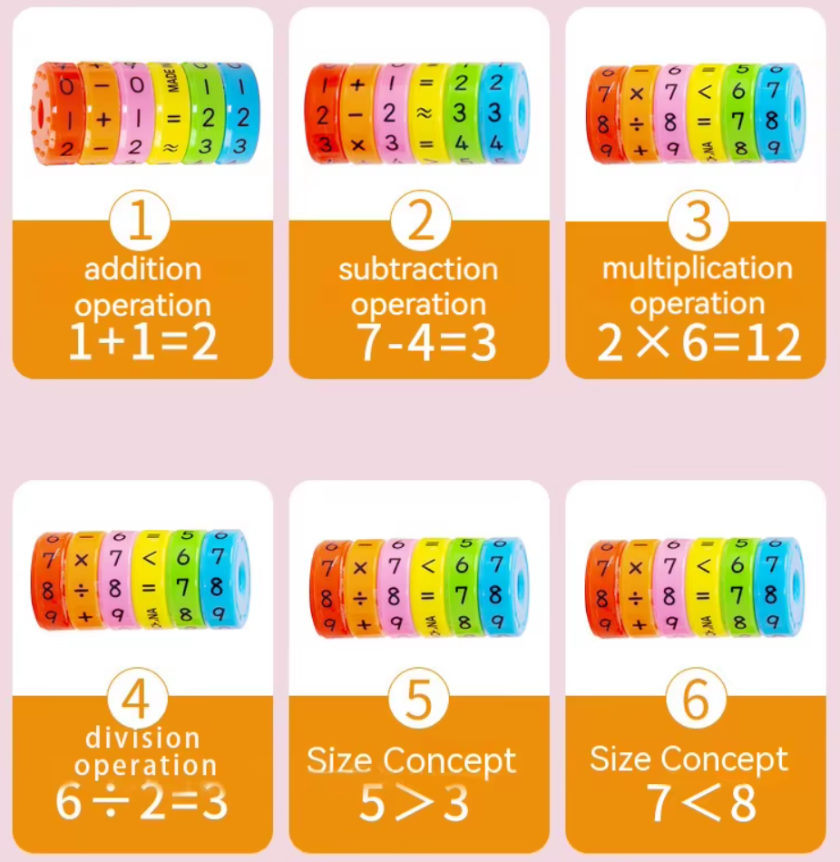 Genius Kid Magnetic Educational Math Puzzle Set