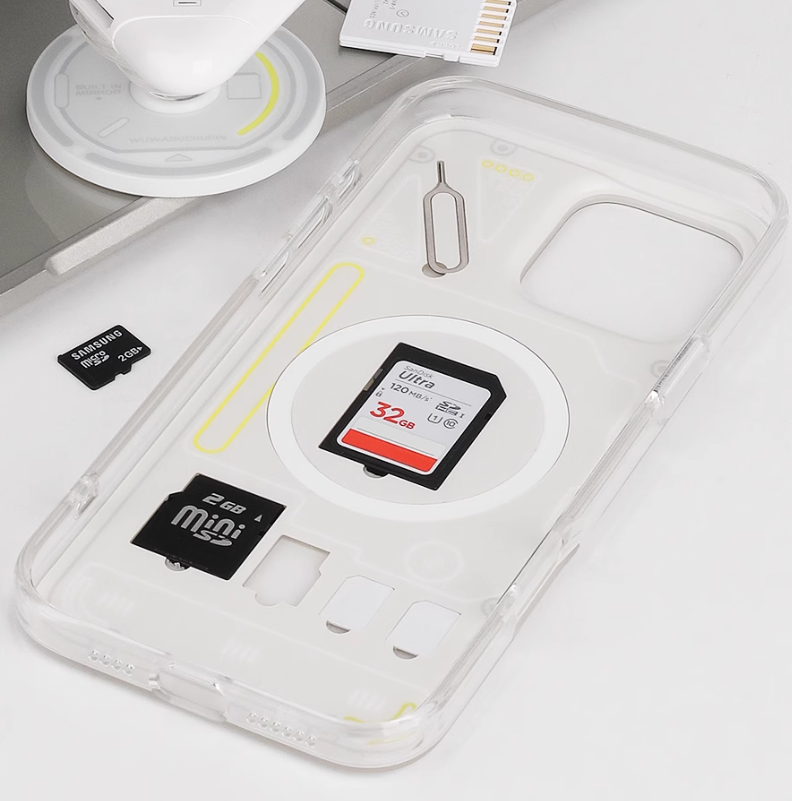 Memory Storage Transparent iPhone Case