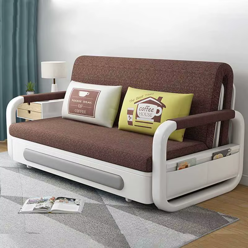 Modern Space-Saving Built-In Storage Sofa Bed