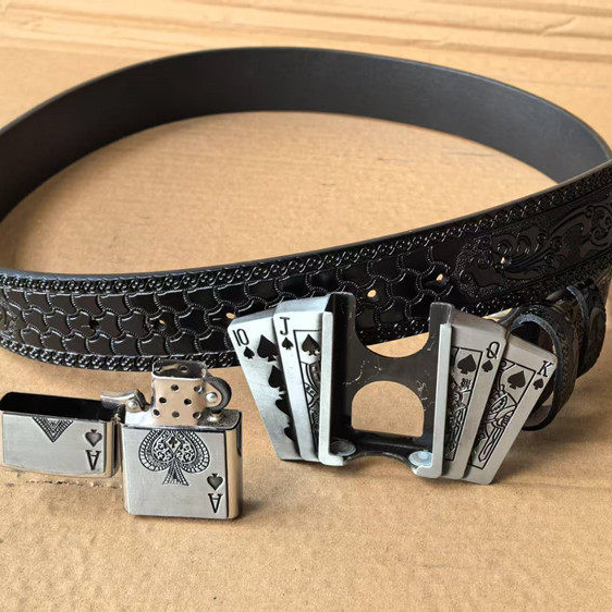Kerosene Lighter Metal Buckle Belt