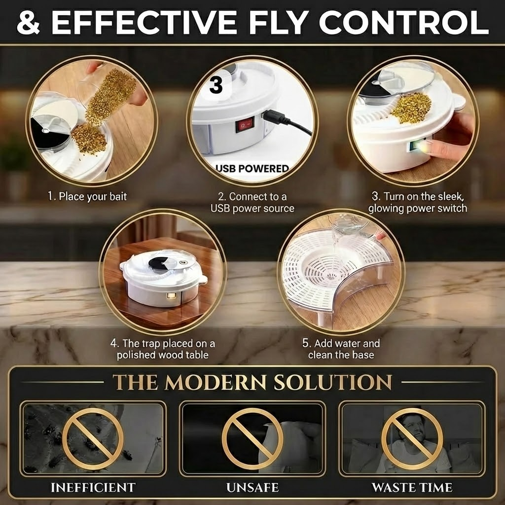 Automatic Rechargeable Insect Flycatcher