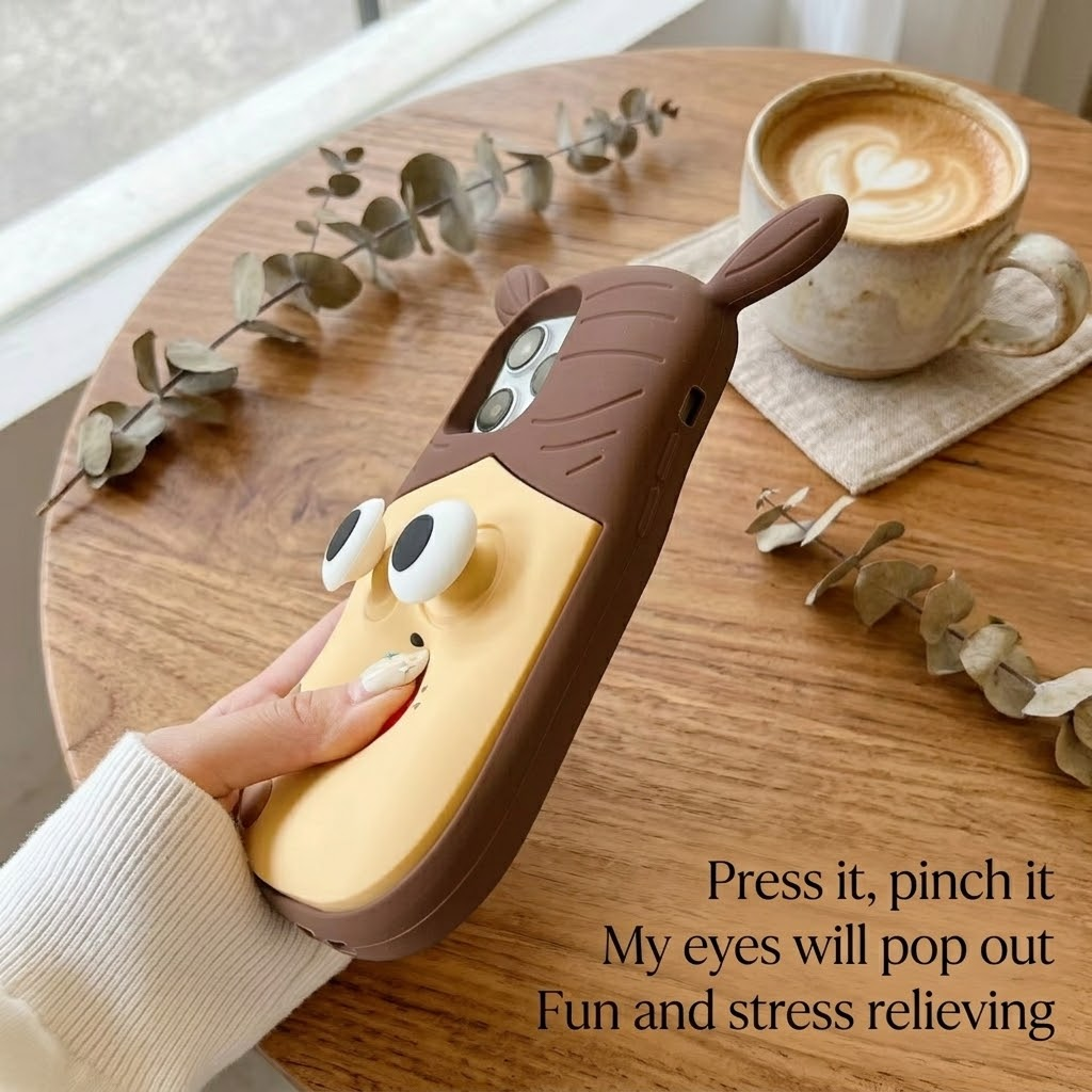 Ugly Buddy Squishy Stress-Relief iPhone Case