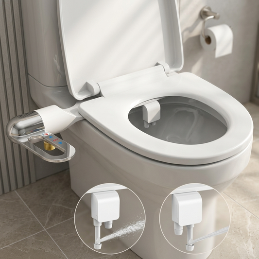 Ultra-Slim Adjustable Water Manual Bidet