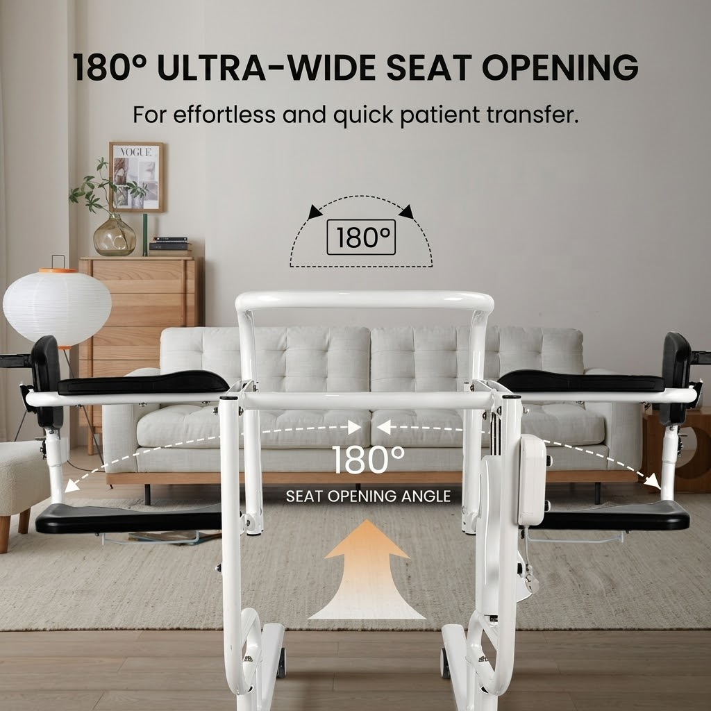 Caregiver Electric Patient Transfer Commode Chair
