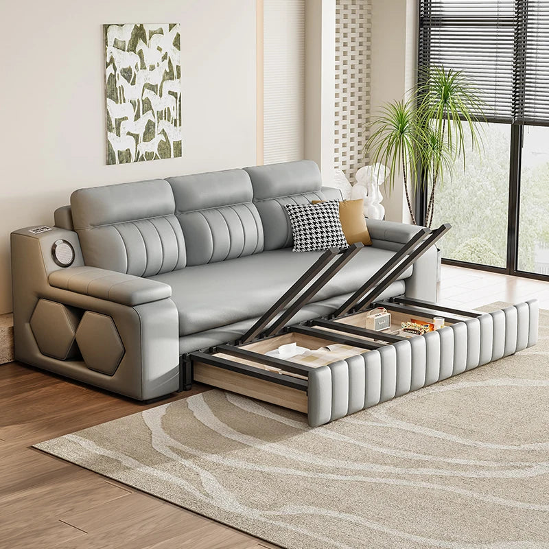 Italian Style Pull-Out Foldable Modern Sofa Bed