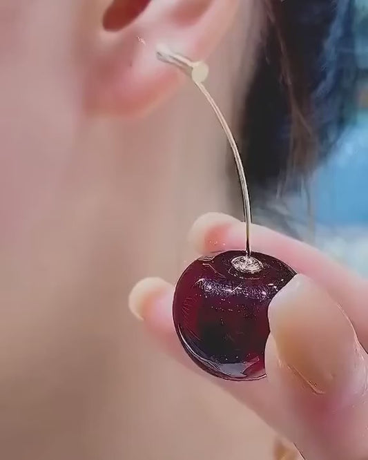 Cherry Fruit European Style Earrings