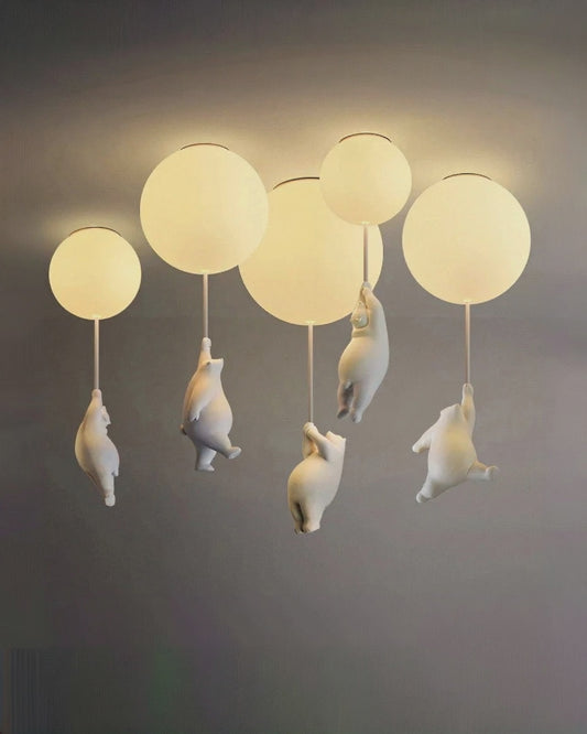 Hanging Bears Balloons Lamp