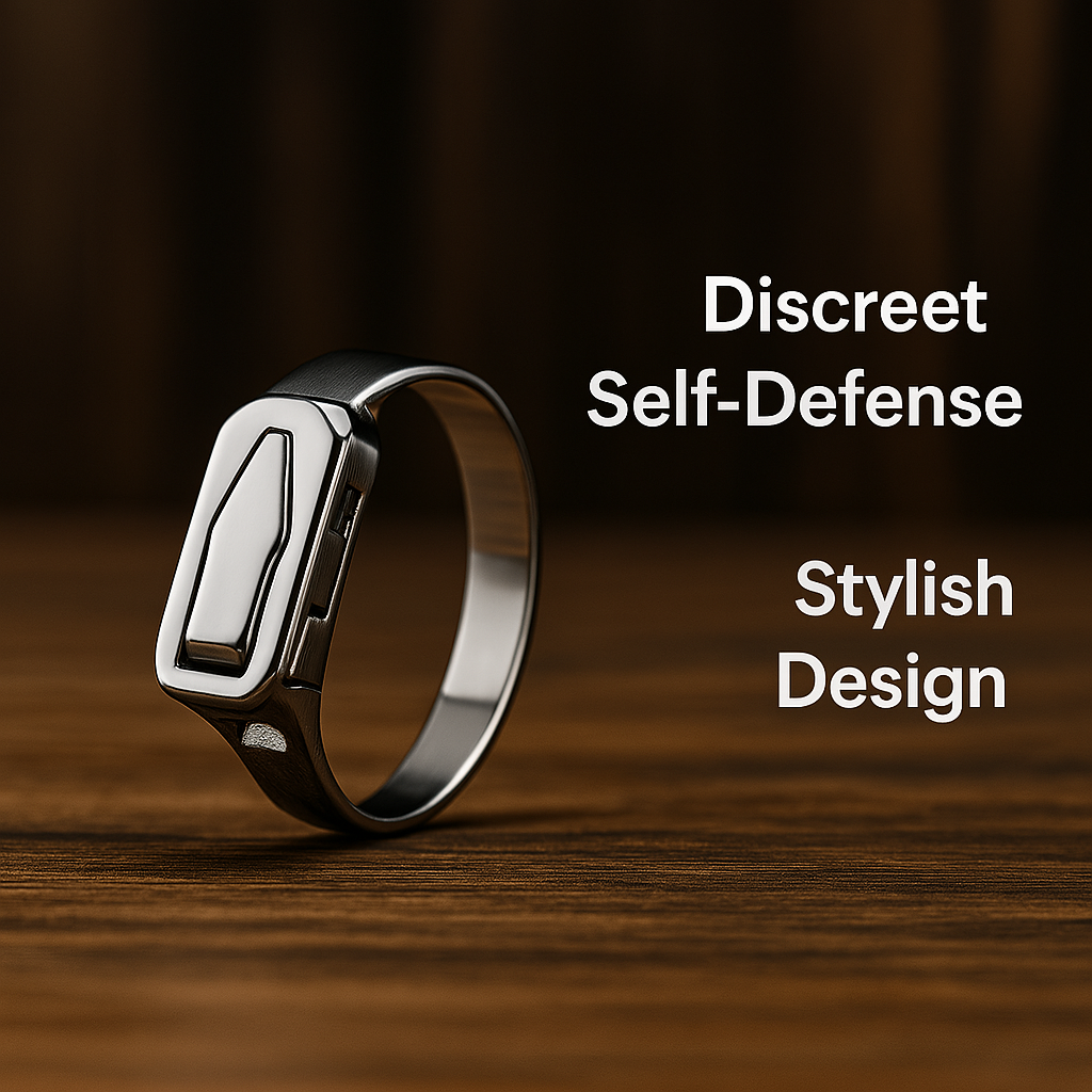 Stainless Steel Survival Self Defense Ring