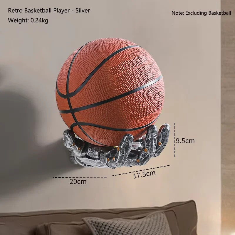Robotic Hand Basketball Wall-Mounted Rack