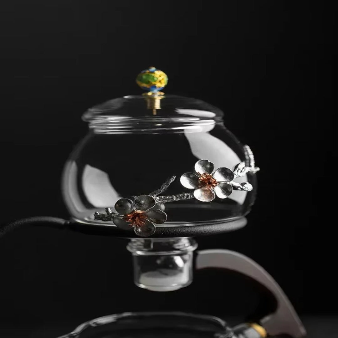 Calm Brew Zen Style Glass Traditonal Teapot