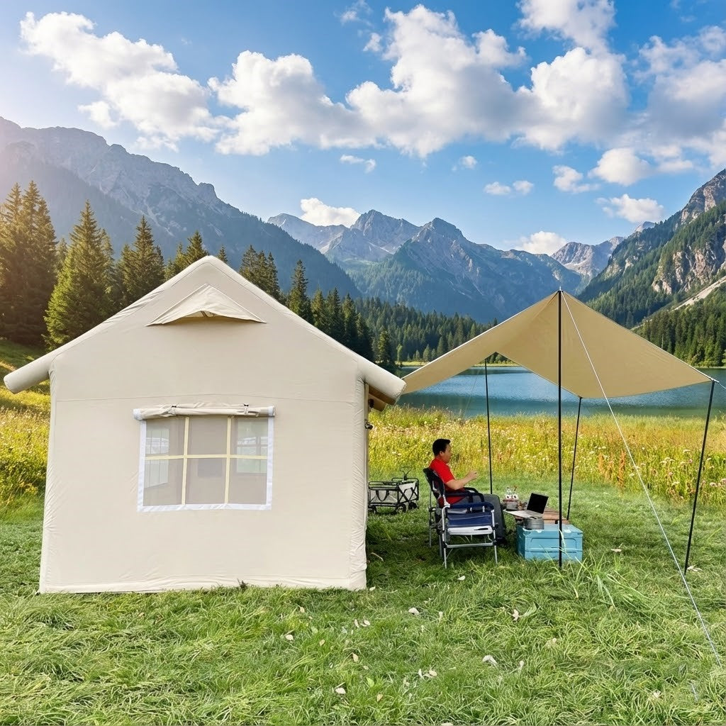 Inflatable Built-in Sunroof Beach Camping House