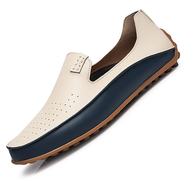 Men Driving Shoes Leather Loafers - MaviGadget