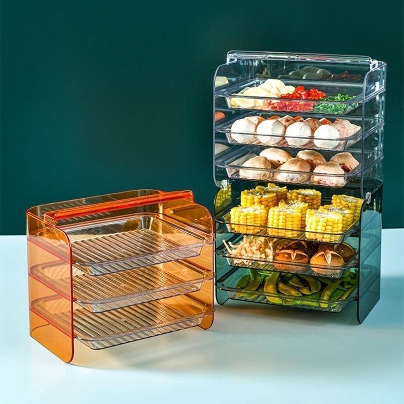 Multi-Layer Stackable Kitchen Storage Rack - MaviGadget