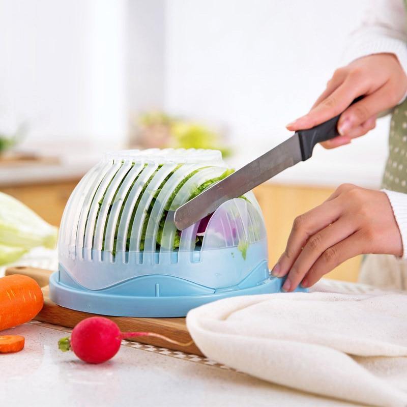 3in1 Vegetable Draining Cutter Basket - MaviGadget