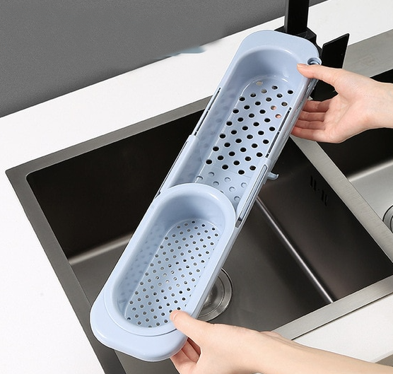 Kitchen Retractable Sink Rack Organizer