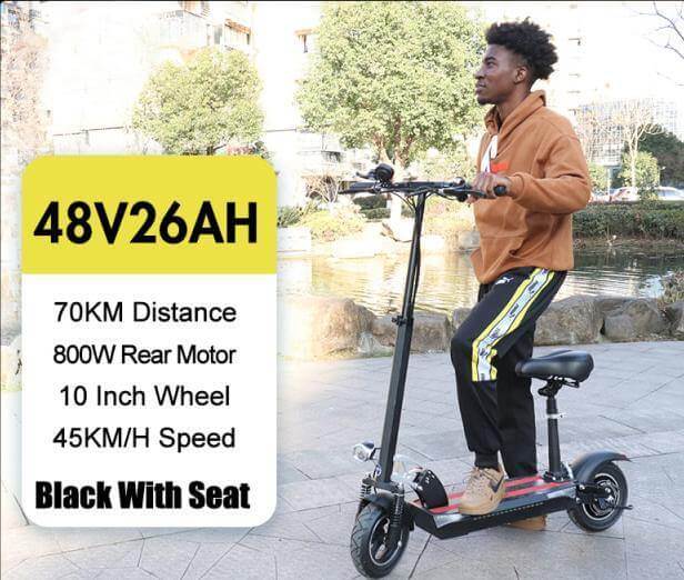 800W Dual Electric Motor Scooter with Seat - MaviGadget