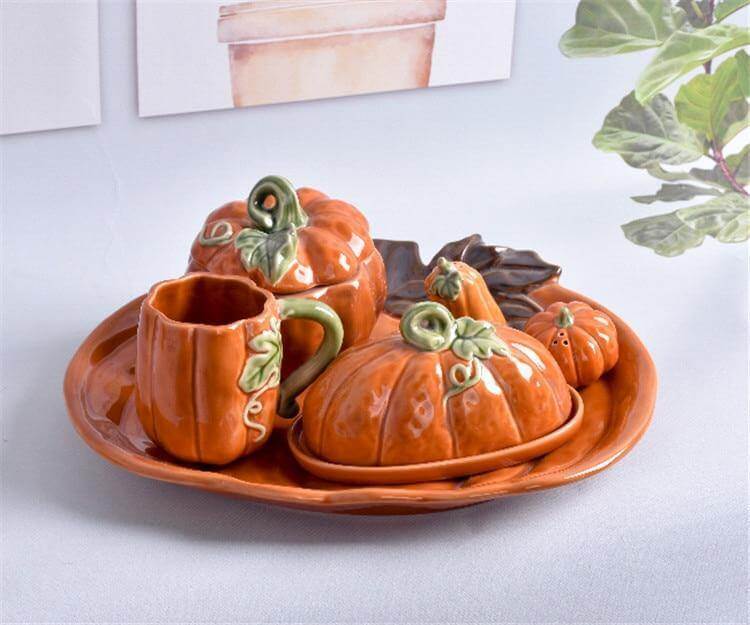 Pumpkin Ceramic Kitchen Mug Bowl - MaviGadget