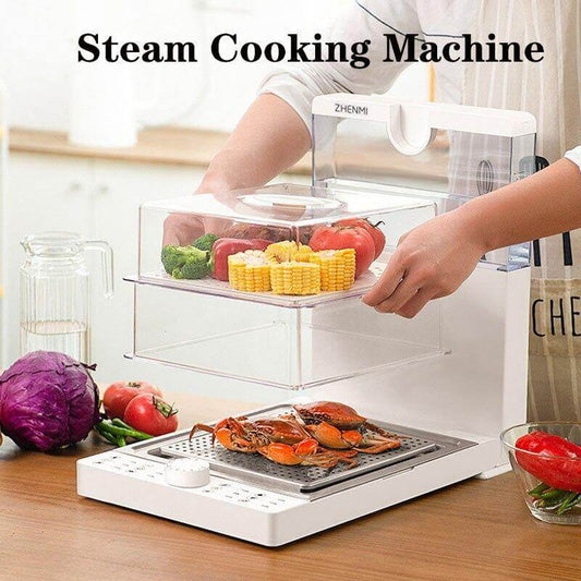 Large Capacity Multi-Layer Folding Electric Steamer Box - MaviGadget