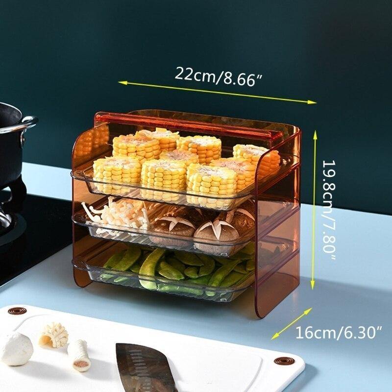Multi-Layer Stackable Kitchen Storage Rack - MaviGadget
