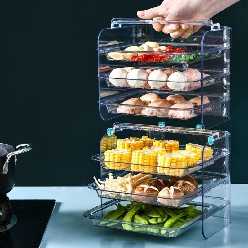 Multi-Layer Stackable Kitchen Storage Rack - MaviGadget