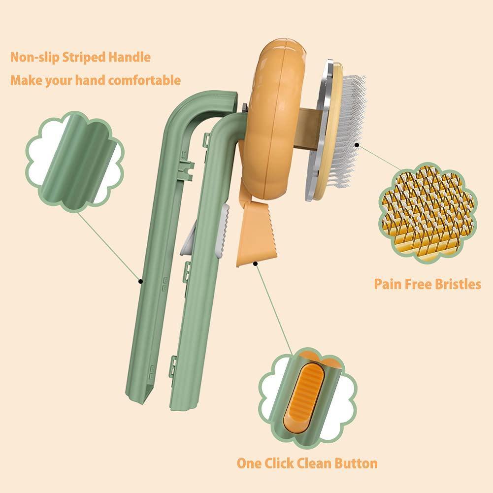 Pet Self Cleaning Hair Brush - MaviGadget