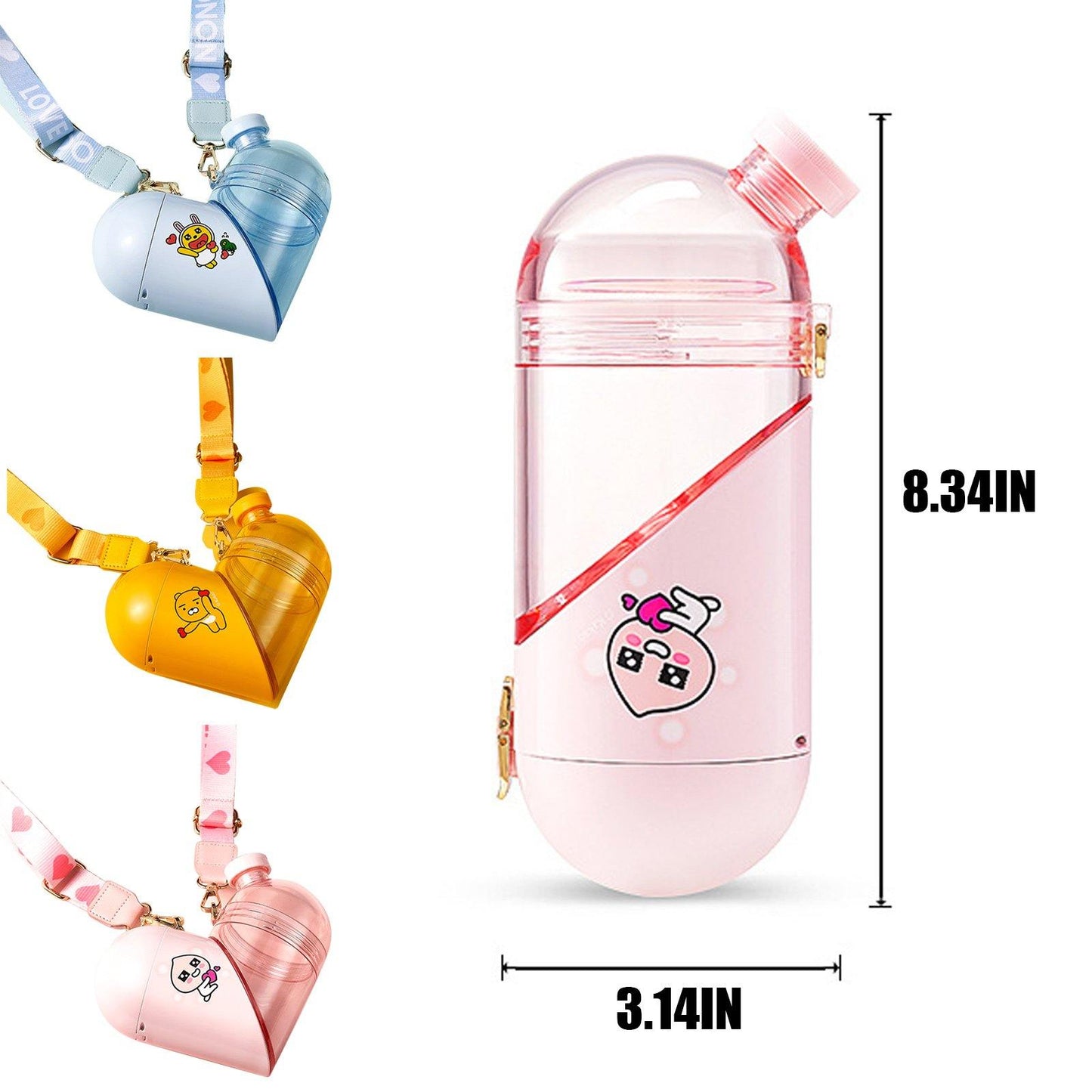 Portable Heart Shaped Storage Mug - MaviGadget