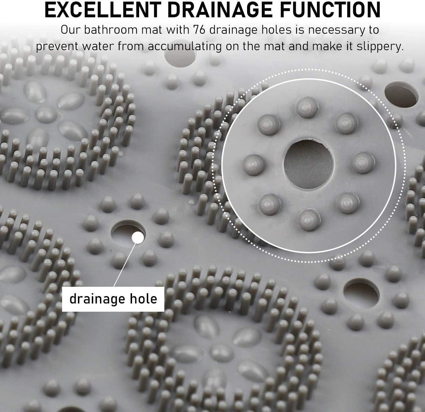 Anti-Slip Textured Bathroom Shower Mat - MaviGadget